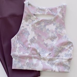 NWT SAVVI Opal Sports Bra Medium Opal Sky